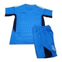 Real Madrid Målvakt Replika babykläder Bortaställ Barn 2023-24 Kortärmad (+ korta byxor)